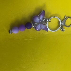 Purple Butterfly Keychain